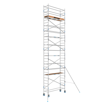 Torre de andaime móvel Premium PRO 75x190 10,20 m de altura de trabalho