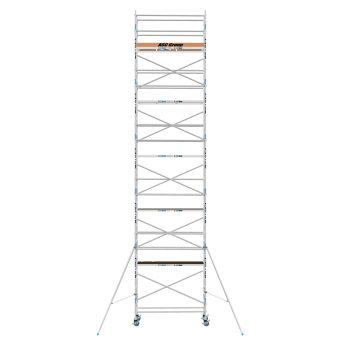 Torre de andamio móvil Premium PRO 75x190 12,20 m altura de trabajo