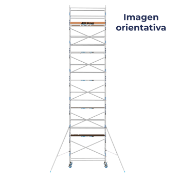 Torre de andamio móvil Premium PRO 90x190 12,20 m altura de trabajo