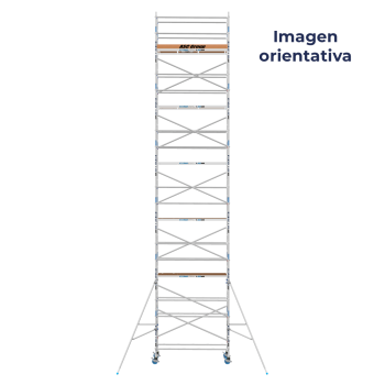 Torre de andamio móvil Premium PRO 90x190 13,20 m altura de trabajo